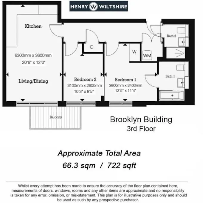 2Bed 2Bath -Pool, Balcony, Gym Lift Apartment London